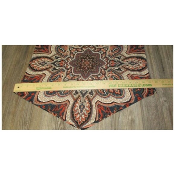 db established 1962 Womens Sz PL Petite Large Brown Paisley Fall Office Boho Top - Picture 9 of 13